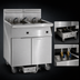 Thumbnail image #3 for Imperial Electric 6-Battery 75 lb. Floor Fryer with Built-In Space Saver Filter System, Tilt-Up Elements and Electronic Thermostat