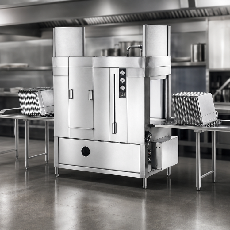 Product image #3 for Champion PP-20-PT Pass-Through Door-Type Pot, Pan, and Utensil Washer with 15 HP Pump and Booster Heater
