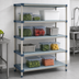 Thumbnail image #3 for MetroMax 4 Rust-Proof All-Polymer Starter Shelving Unit with 4 Open Grid Shelves, 42W x 24D x 74H
