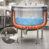Thumbnail image #3 for Crown DL-80F 80 Gallon Direct Steam Full Jacketed Stationary Kettle