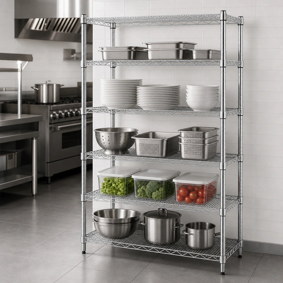 Five Wire Shelves