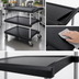 Thumbnail image #3 for Metro myCart Series 3-Shelf Open-Base Polymer Utility Cart, Black