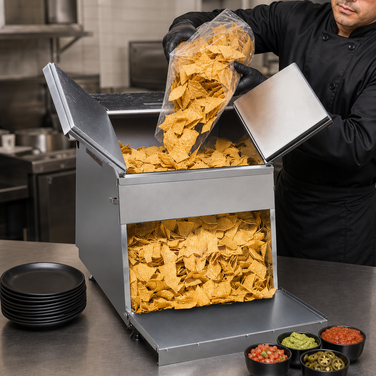 Product image #3 for Castle 26-Gallon Top-Loading Nacho and Tortilla Chip Warmer Cabinet, 120V