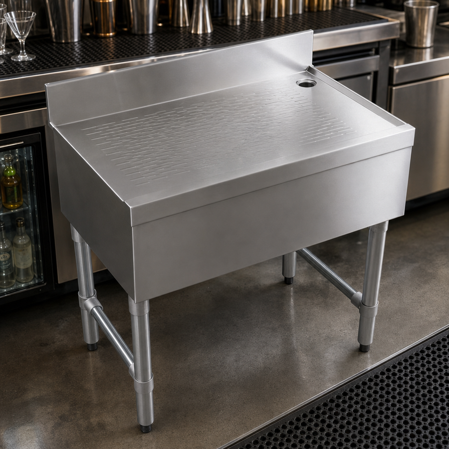 18-Gauge 304 Stainless Steel Construction