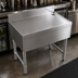 Thumbnail image #3 for 19 x 25 x 18 Inch Commercial Bar Drainboard, 304 Stainless Steel, 3 Inch Backsplash