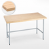 Thumbnail image #3 for Advance Tabco Maple Top Work Table with Galvanized Open Base, 48 x 30 Inches