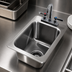 Thumbnail image #3 for Advance Tabco Drop-In Single-Compartment Sink with Deck-Mounted Gooseneck Faucet and Basket Drain