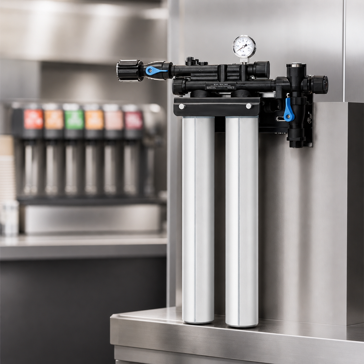 Product image #3 for Everpure QC7I Twin-7CLM+ Fountain Filtration System, 5 Micron, 2-3.34 GPM, Chloramines Reduction