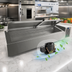 Thumbnail image #3 for Randell CR9074-290 74-Inch Countertop Refrigerated Condiment Rail with 8 Pan Capacity