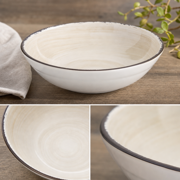 Product image #3 for Mingle™ 8-Inch Round Sweet Cream Melamine Cereal Bowl, 35.5 oz