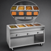 Thumbnail image #3 for Randell 3614 Electric 63-Inch 4-Well Sealed Well Hot Food Table with Open Shelf Base