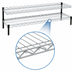 Thumbnail image #3 for Eagle Group QuadTruss 2-Tier Front Case Merchandise Cantilevered Wire Shelving Unit, 24 x 14 x 14 Inch, White Epoxy Finish