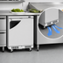 Thumbnail image #3 for Turbo Air Super Deluxe 27-1/2-Inch One-Section Undercounter Refrigerator, Solid Door, 6.5 Cu. Ft.