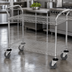 Thumbnail image #3 for Quantum 48-Inch x 24-Inch 2-Shelf 304 Stainless Steel Utility Bus Cart