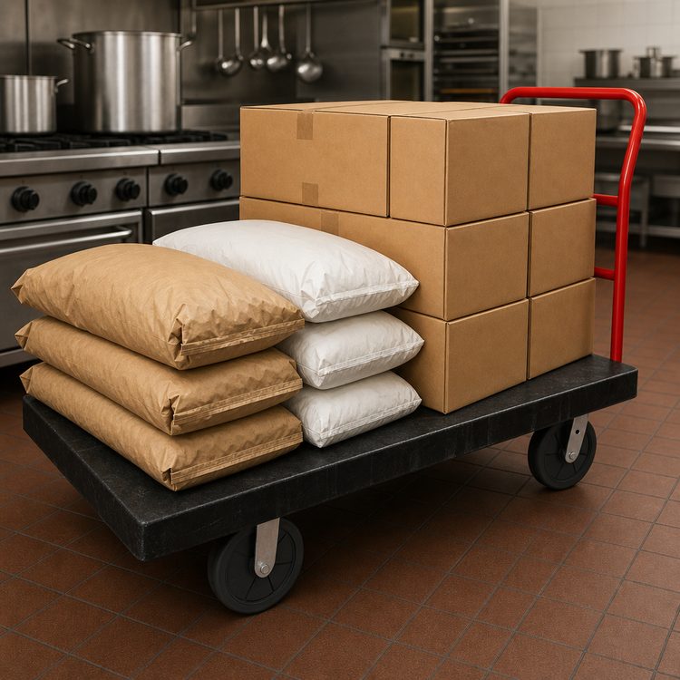 Product image #3 for Rubbermaid Commercial Heavy-Duty 60 x 30 Inch Platform Truck, 2500 lb Capacity, Black