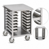 Thumbnail image #3 for FWE Mobile Stainless Steel Equipment Stand with 16 Universal Slides and Undershelf