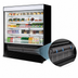 Thumbnail image #3 for Turbo Air 92-7/8-Inch Vertical Air Curtain Open Display Merchandiser, 45.2 Cu. Ft., Self-Contained Refrigeration, Black