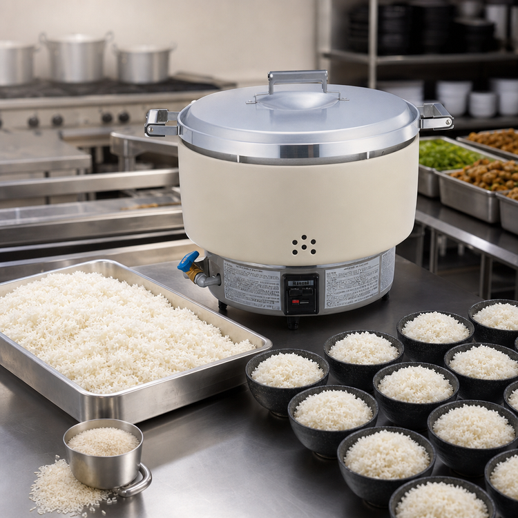 Product image #3 for Rinnai 55-Cup Uncooked Capacity Propane Gas Countertop Rice Cooker