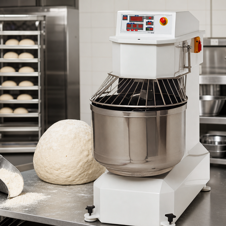 Product image #3 for Doyon AEF035SP 120 lb Capacity 2-Speed Spiral Dough Mixer with Programmable Digital Controls and Stationary Bowl