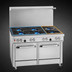 Thumbnail image #3 for Southbend Ultimate 48-Inch Gas Restaurant Range with Six-Burner Mixed Top, Convection Oven and Cabinet Base