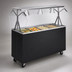 Thumbnail image #3 for Vollrath 2-Series Affordable Portable 60-Inch 4-Pan Non-Refrigerated Cold Food Station with Buffet Breath Guard and Lights, Granite Solid Base