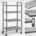 Thumbnail image #3 for Cambro Camshelving Elements XTRA 4-Shelf Mobile Starter Unit, 21 x 60 x 70-1/4 Inches, Vented, Speckled Gray