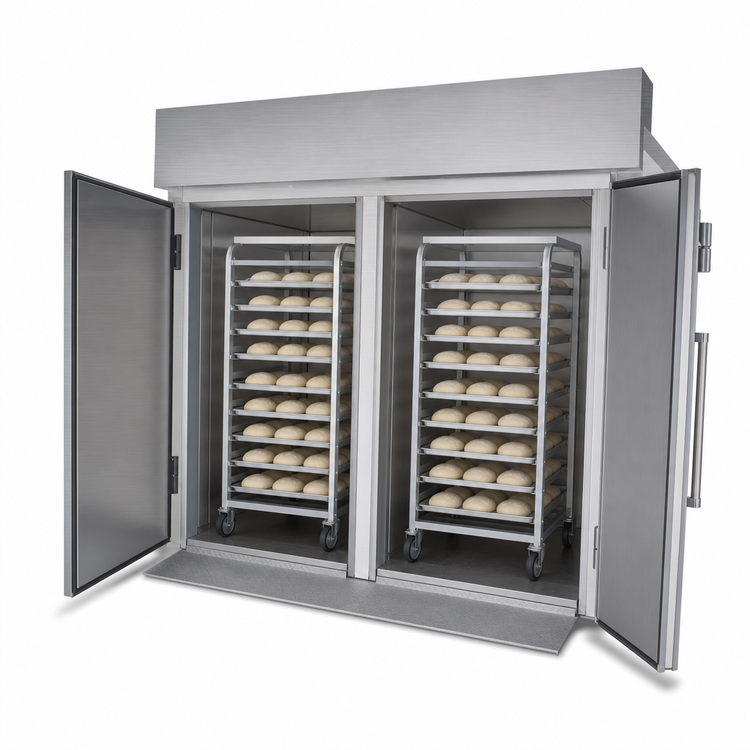 Product image #3 for Doyon Knockdown Roll-In Proofer Cabinet, 2-Section, 6 Double Side Load Rack Capacity
