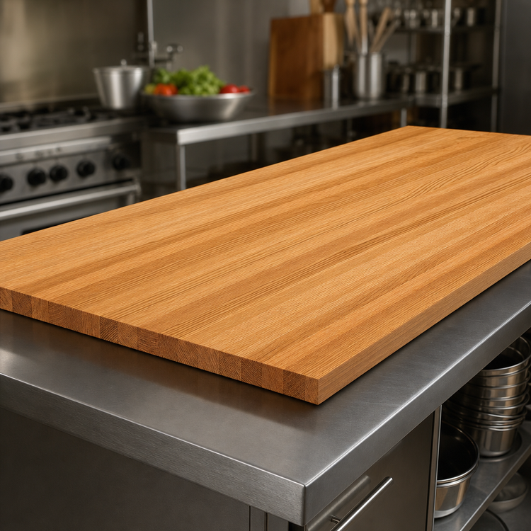 Product image #3 for John Boos Appalachian Red Oak Edge Grain Island Countertop, 108 x 27 x 1-1/2 Inch, Penetrating Oil Finish