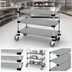 Thumbnail image #3 for Quantum WRSC-1860-3SS 3-Shelf Stainless Steel Utility Bus Cart