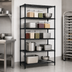 Thumbnail image #3 for Quantum Wire Shelving Starter Kit, 42 x 30 x 63 Inches, 5 Shelves, Black Epoxy Antimicrobial Finish