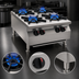 Thumbnail image #3 for RedHots Chef's Line 24-Inch 4-Burner Countertop Natural Gas Hot Plate