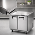 Thumbnail image #3 for Everest Refrigeration Two-Section Undercounter/Worktop Freezer with Stainless Steel Top, 35-5/8 Inches Wide, 10.0 Cu. Ft., Self-Contained Bottom Mount