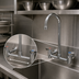 Thumbnail image #3 for Fisher 8-Inch Centers Backsplash Mount Mixing Faucet with 12-Inch Gooseneck Spout