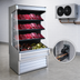 Thumbnail image #3 for Howard-McCray Ovation Series 99-Inch Remote Meat Open Merchandiser with 3-Tier LED Shelving, Stainless Steel