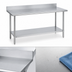 Thumbnail image #3 for Duke 48-Inch x 36-Inch 16 Gauge 400 Series Stainless Steel Work Table with 5-Inch Riser and Galvanized Undershelf