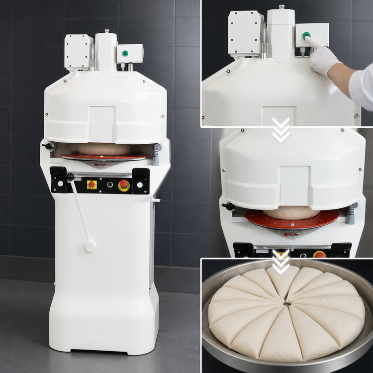 Product image #3 for Erika Record Easy Plus 7/71 RH 20-Part Semi-Automatic Dough Divider/Rounder