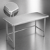 Thumbnail image #3 for Advance Tabco 60-Inch x 24-Inch 14 Gauge 304 Stainless Steel Work Table with Marine Edge and Open Base