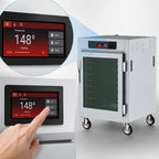 Thumbnail image #3 for Metro C5 C585-SFC-UPFS Controlled Temperature Holding Cabinet, Half-Height Pass-Thru, Combination Doors, 8 Full-Size Sheet Pan Capacity