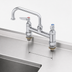 Thumbnail image #3 for Double Pantry Deck-Mount Mixing Faucet with 6-Inch Swing Nozzle, 8-Inch Centers