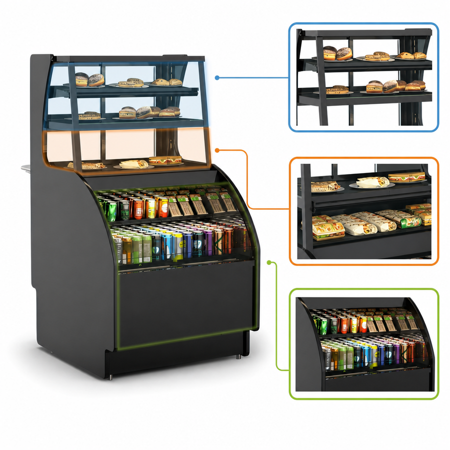 Three Display Zones