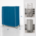 Thumbnail image #3 for Metro Mariner Blue Nylon Cart Cover for 36 x 24 x 74 Inch Queen Mary & Banquet Cart