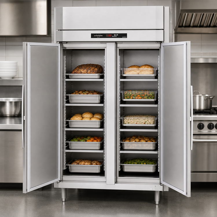 Product image #3 for Victory UltraSpec™ HSA-2D-1 Two-Section Reach-In Heated Holding Cabinet