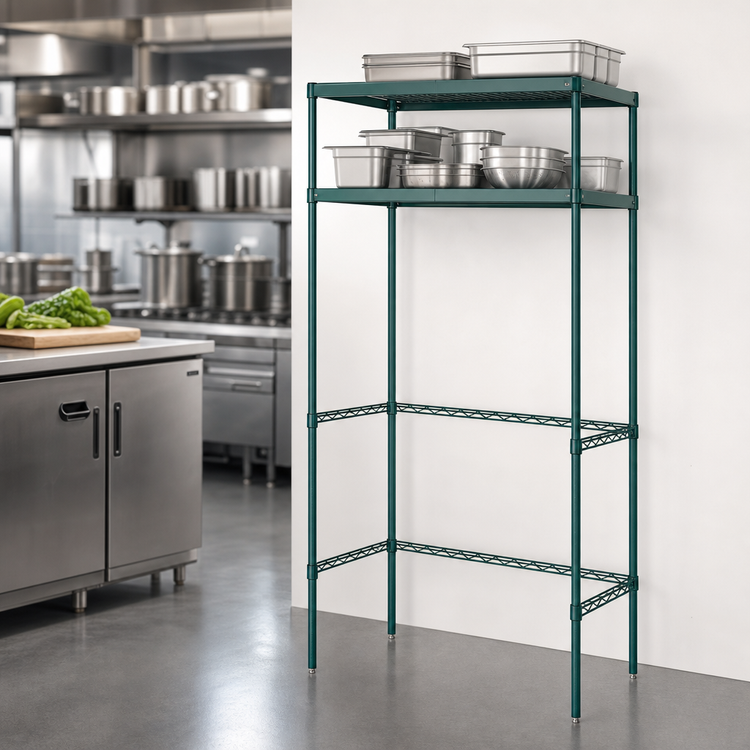 Product image #3 for Metro Super Erecta Pro Housing Unit with 2 Overhead Shelves, 36 x 24 x 74 Inches