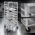 Thumbnail image #3 for Channel Manufacturing All-Welded Aluminum Universal Rack, 5-Pan Capacity, 5-Inch Swivel Casters