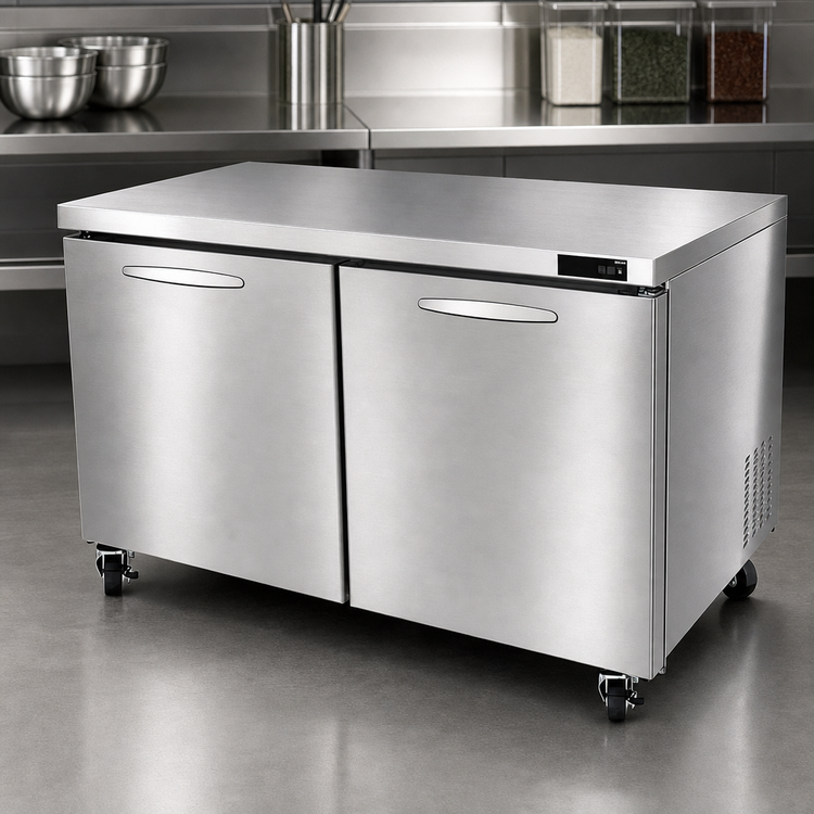 Product image #3 for Kool-It Signature 60-Inch Two-Section Undercounter Freezer with 2 Solid Doors, 16.7 Cu. Ft.