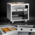 Thumbnail image #3 for Delfield E-Chef 36-Inch Electric Hot Food Table with 2 Sealed Wells, Open Shelf Base and Casters