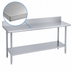 Thumbnail image #3 for Duke Deluxe Stainless Steel Work Table with 5-Inch Riser and Galvanized Undershelf, 108 x 36 x 36 Inches