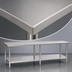 Thumbnail image #3 for Eagle Deluxe Series 108-Inch x 36-Inch Stainless Steel Work Table with Adjustable Undershelf