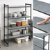 Thumbnail image #3 for Cambro Camshelving Basics Plus 4-Tier Stationary Solid Polymer Shelving Starter Unit, 21 x 48 x 72 Inches
