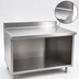 Thumbnail image #3 for Spec-Master Marine Series Open Front Flat Top Stainless Steel Work Table Cabinet Base, 96W x 24D